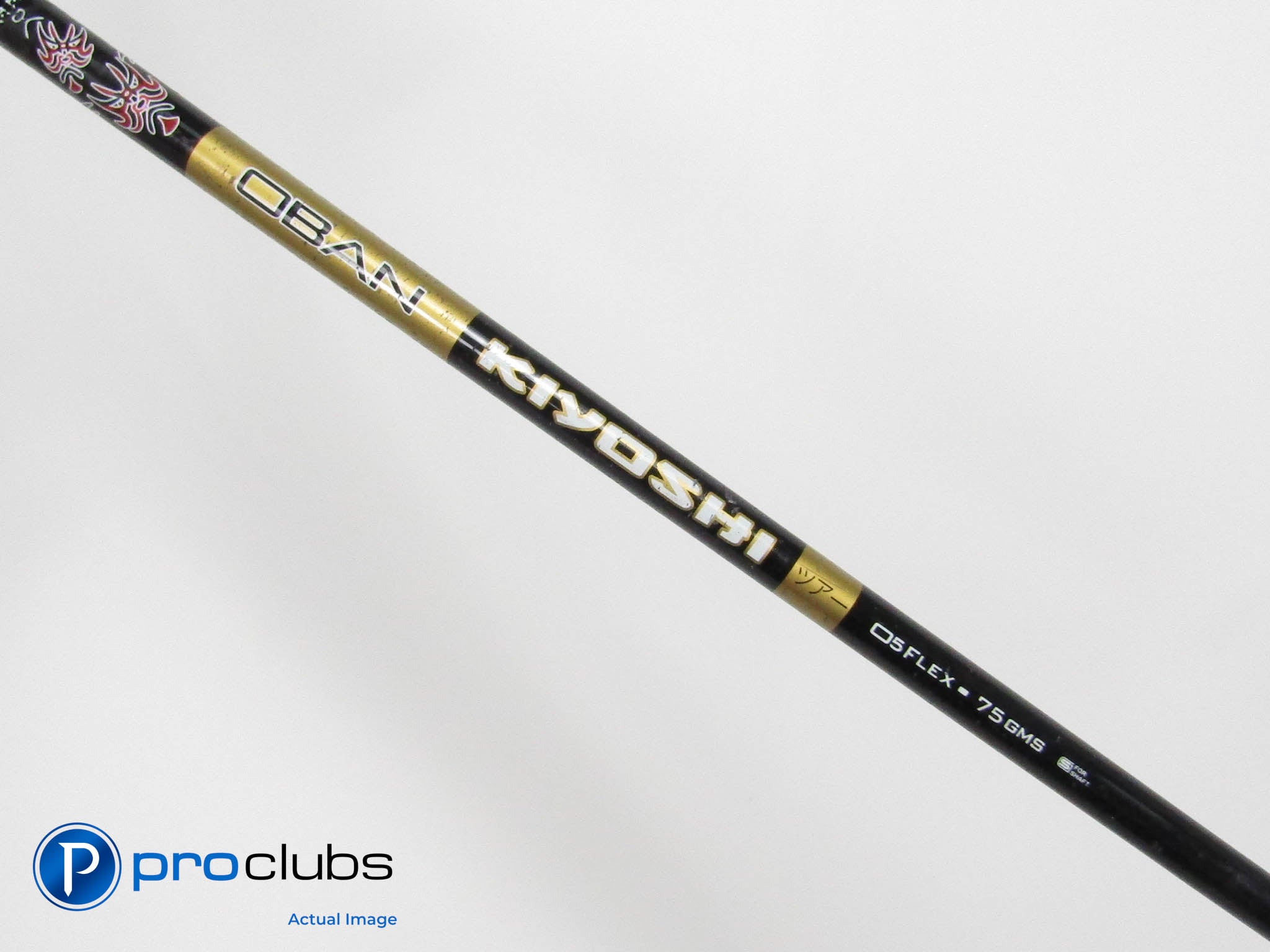 OBAN KIYOSHI Black 75 05 X-Flex 43" Driver Shaft w/ Titleist Tip #449070