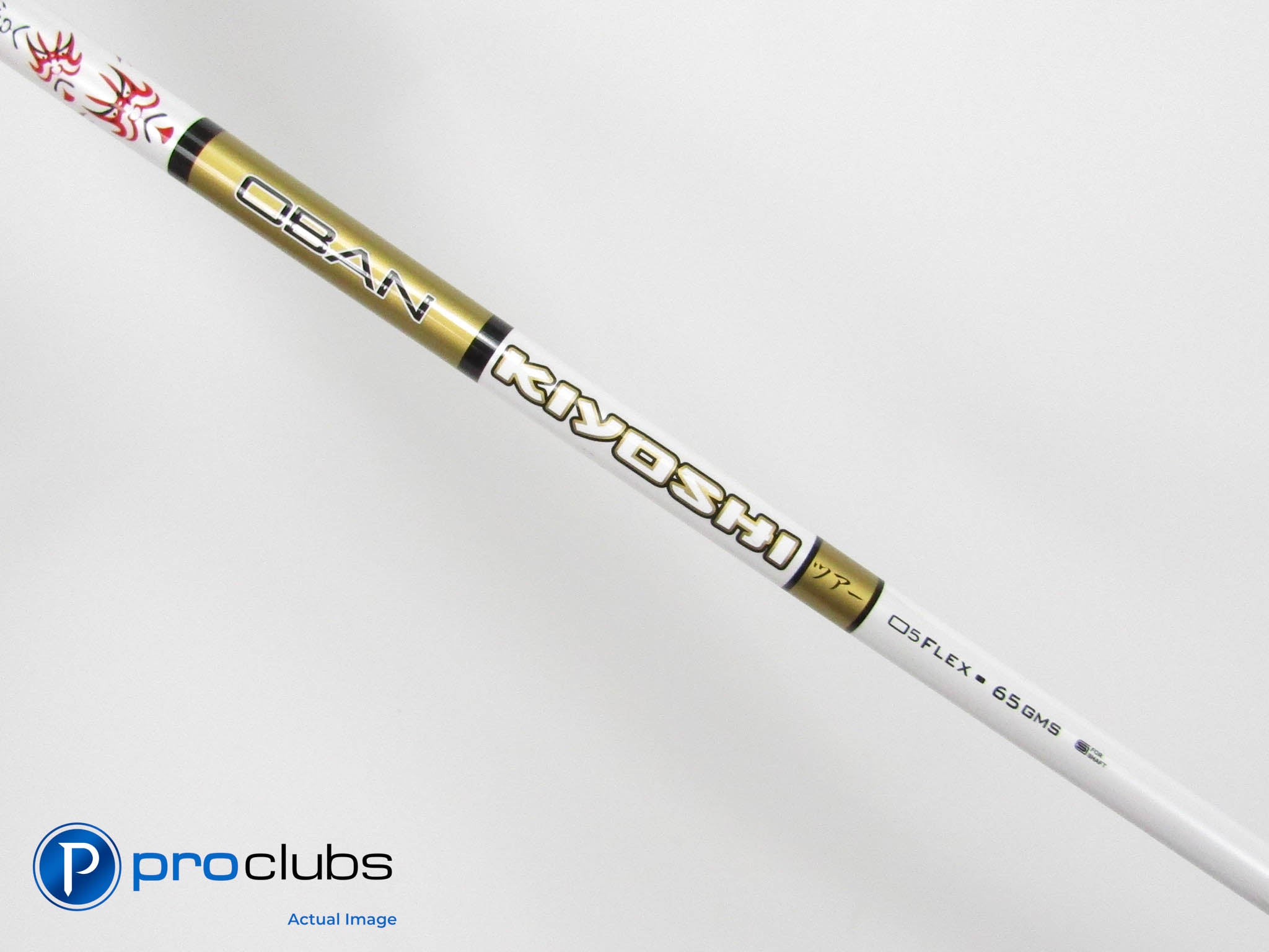 OBAN KIYOSHI White 65 05 X-Flex Driver Shaft w/ PXG Tip #443664