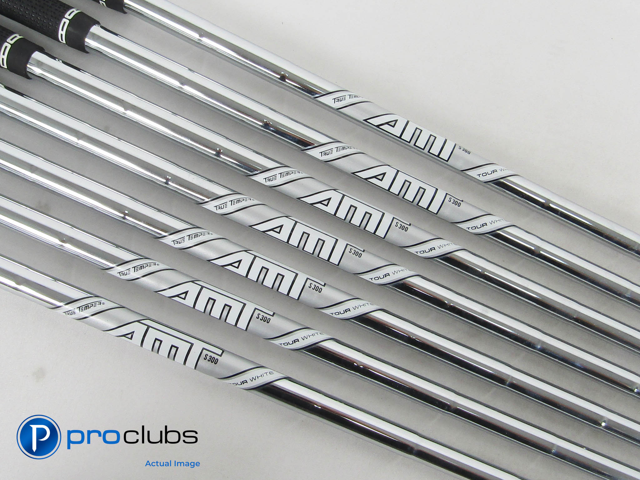 TRUE TEMPER AMT Tour White S300 Stiff Flex Steel Iron Shafts (4-PW) .355" 449953