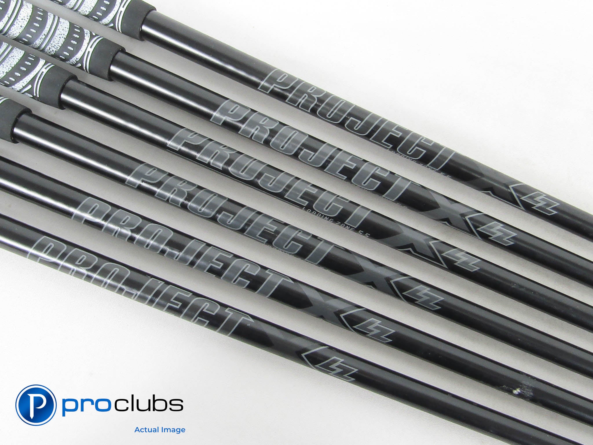 6pc Project X LZ Blackout 115 5.5 Regular + Flex Steel Iron Shaft Set 455025