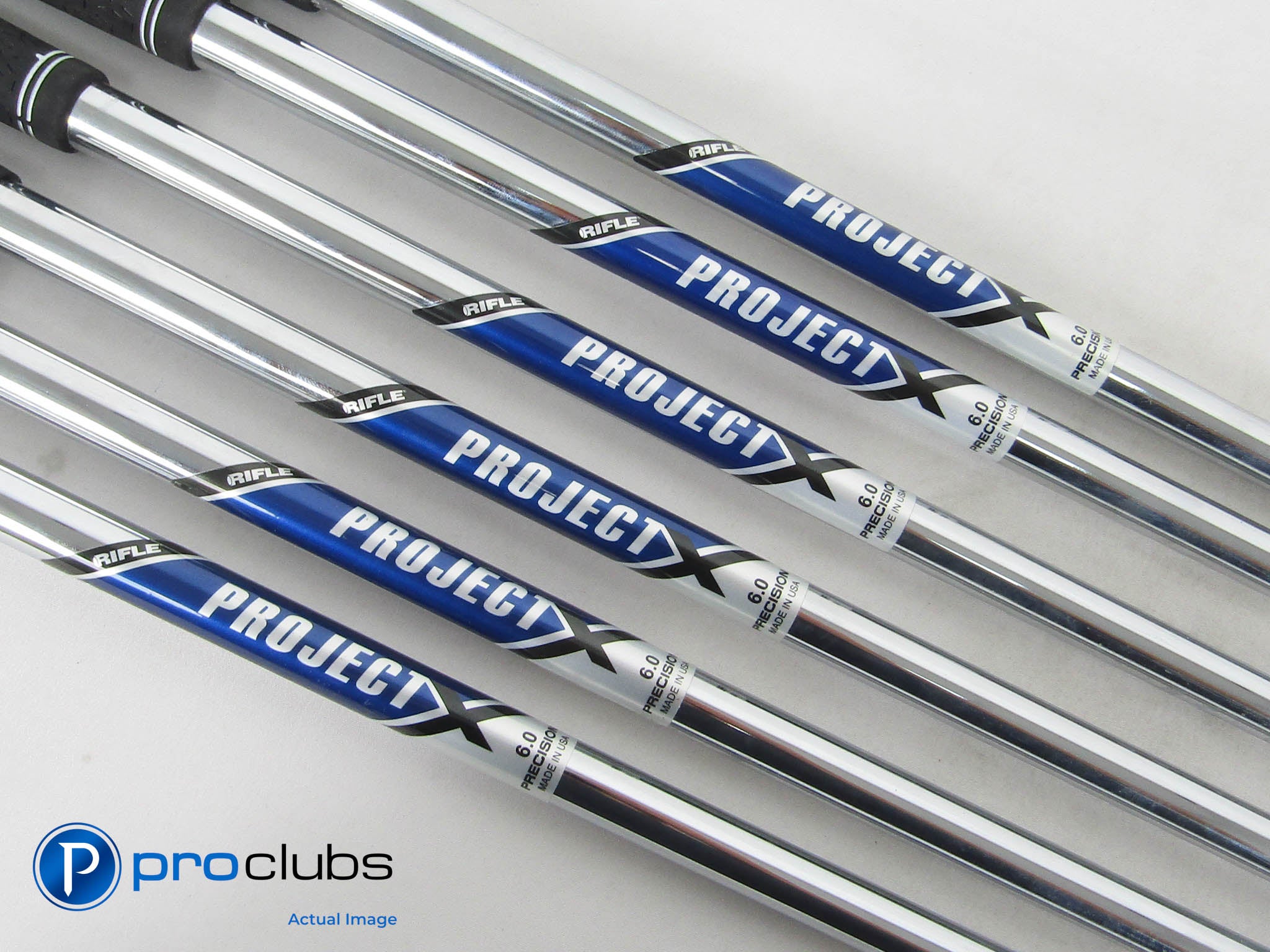 Project X 6.0 Stiff Flex Steel Iron Shaft Set (6-PW, W) .355" Tip #454361