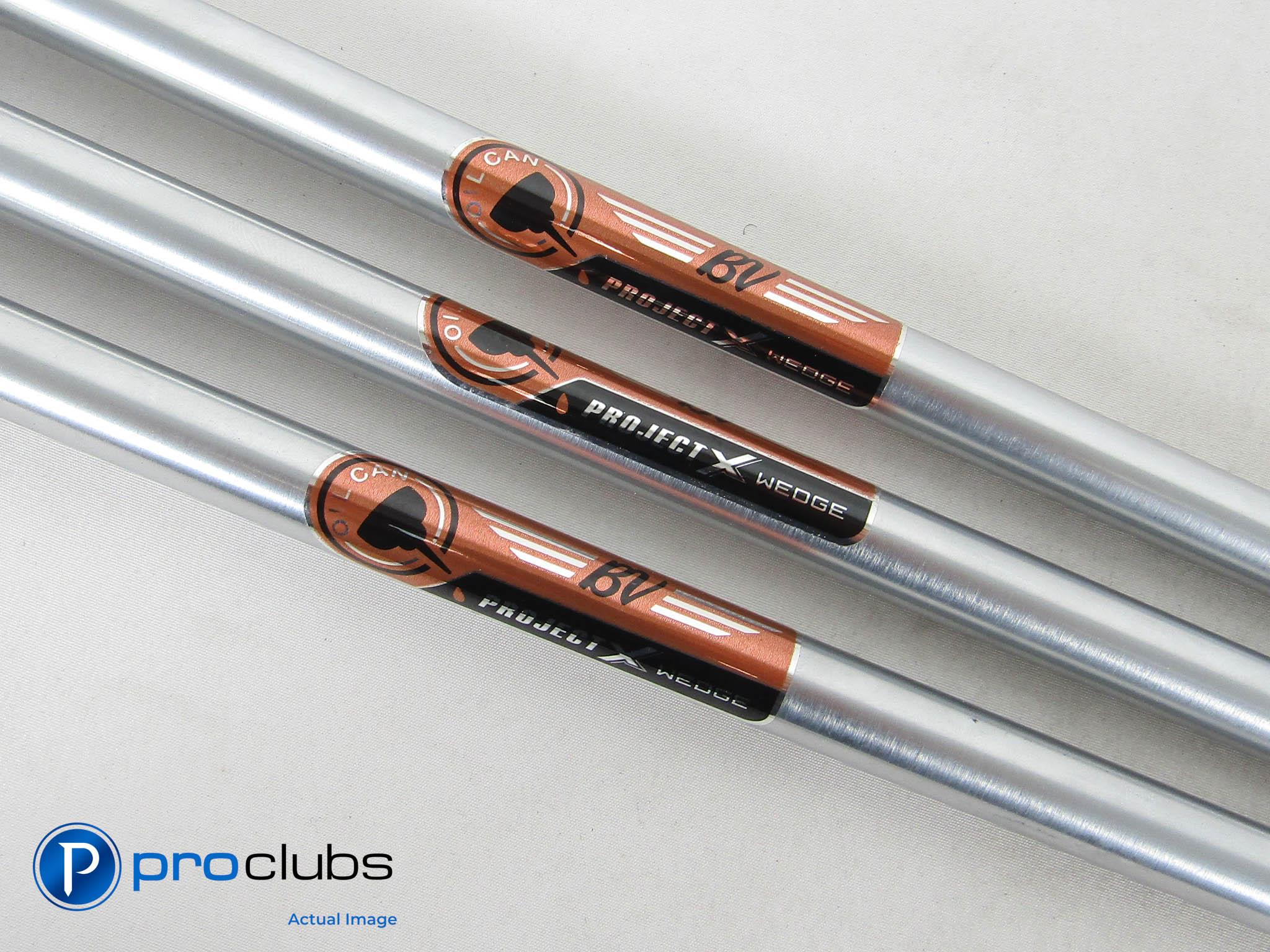 3pc Vokey Oil Can Project X Brushed Wedge Shaft Steel Wedge Shaft Set #457347