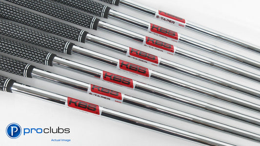 KBS $-TAPER 120 Stiff Flex Iron Shafts (4-PW, W) .355" Tip #415675