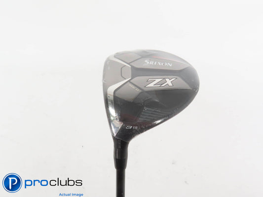 New! Left Handed Srixon ZX MKII 15* 3 Wood - Accra FX 3.0 Green Regular - 416016