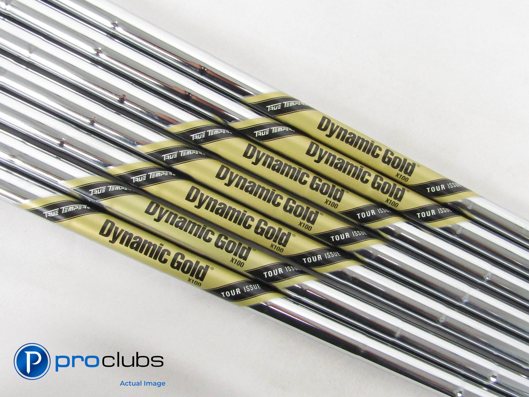 7pc Dynamic Gold TOUR ISSUE X100 Steel Iron Shaft Set (3-PW w/ No 8-Iron) 458156
