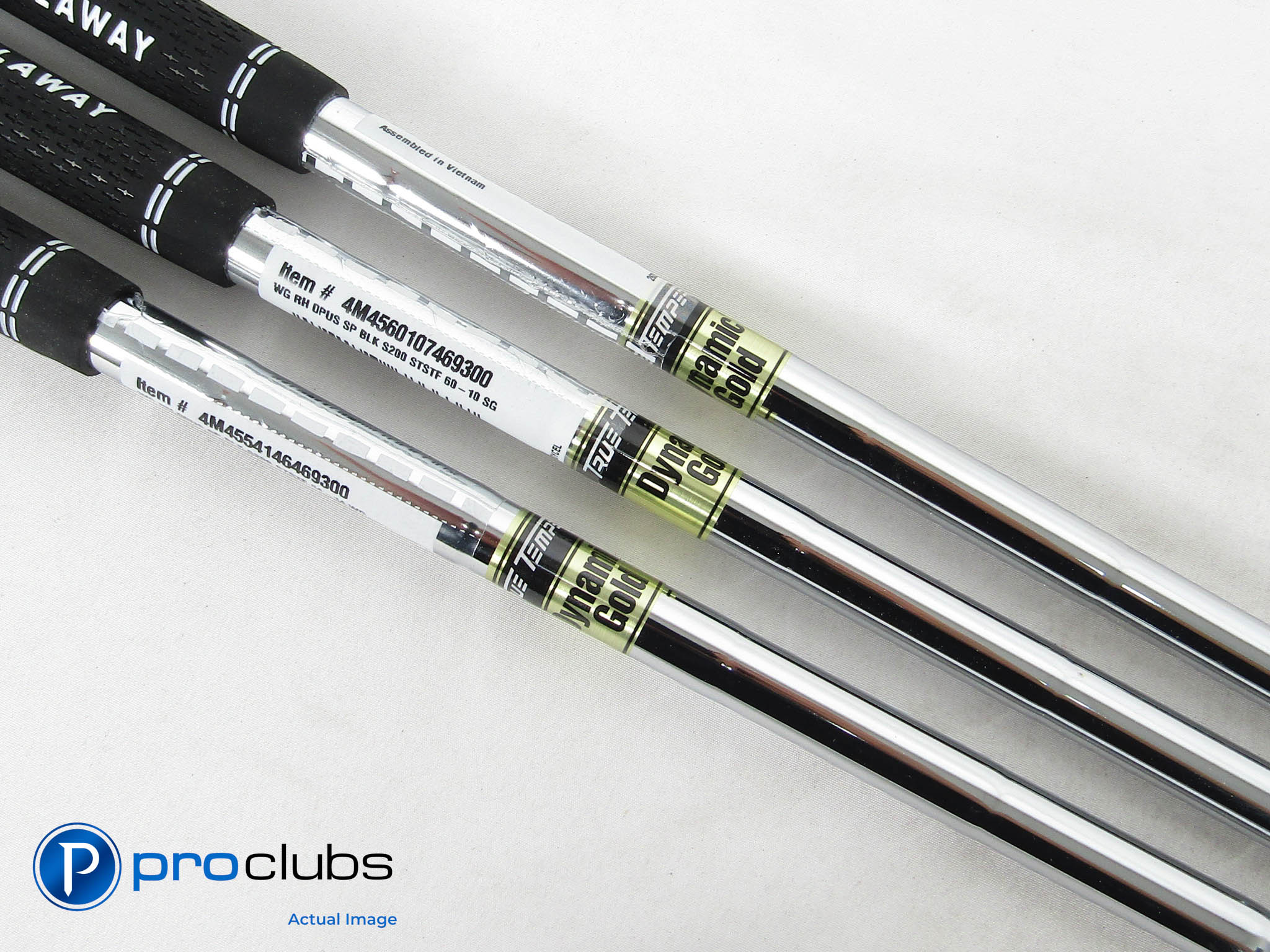 3pc Dynamic Gold S200 Stiff Flex Wedge Shaft Set .355" Tip #456941