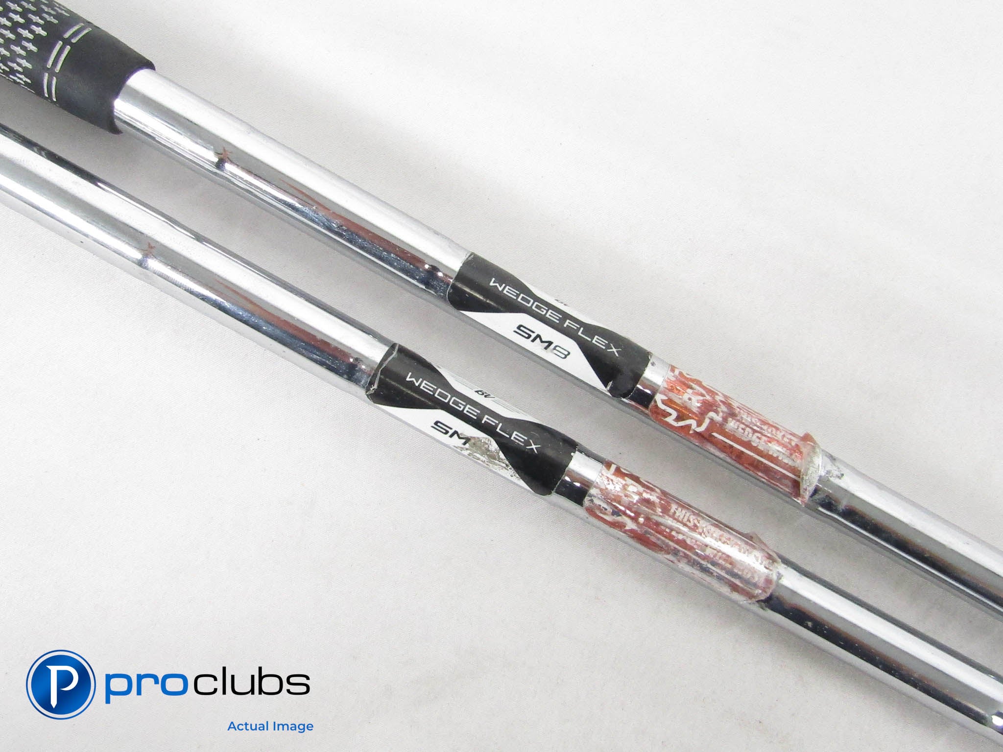2pc TITLEIST VOKEY SM9 Wedge Flex Steel Shafts .355" Taper Tip w/ Grips #454639