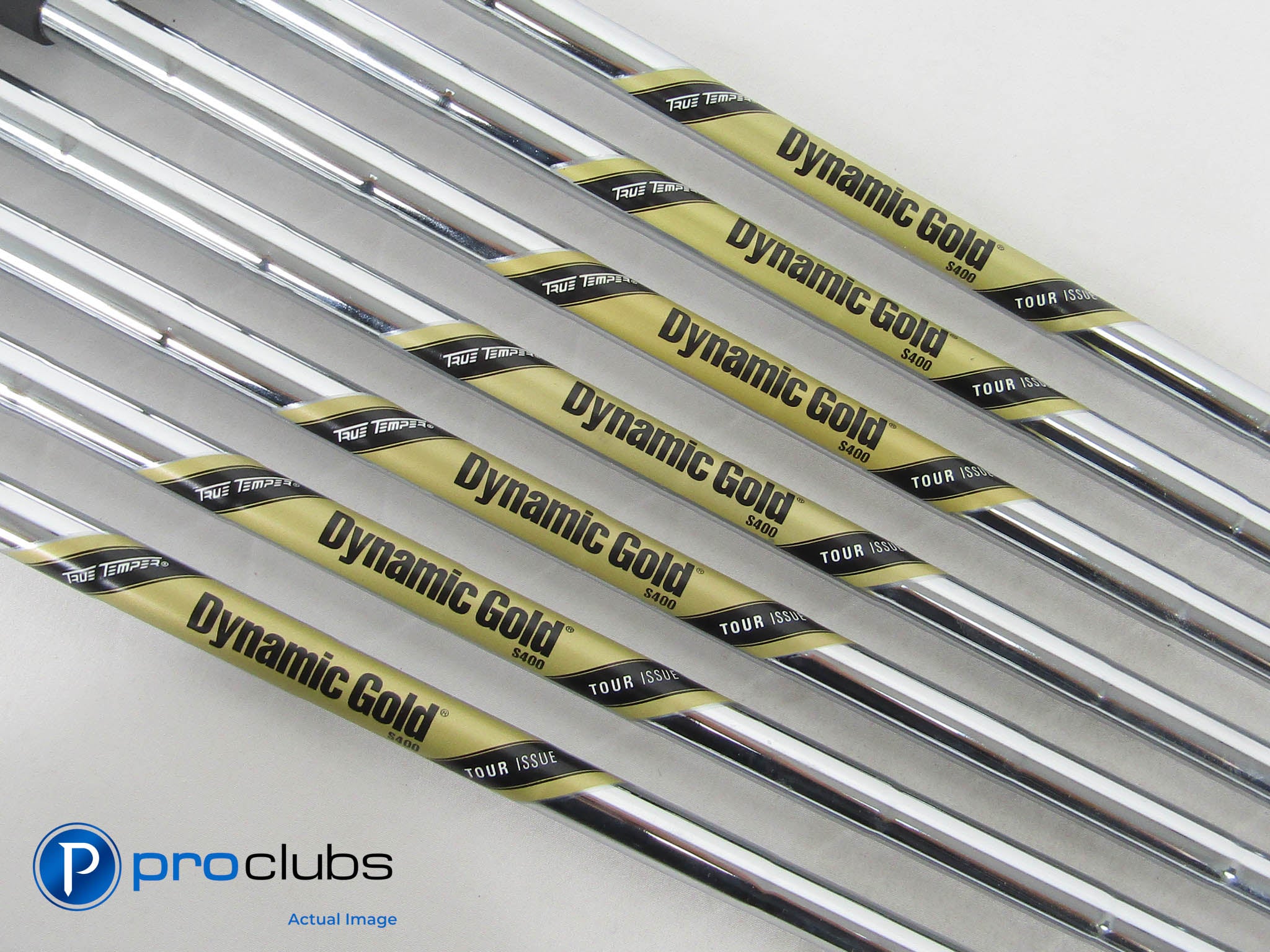 Dynamic Gold TOUR ISSUE S400 Stiff Flex Iron Shafts 4-PW .355" Taper #457348