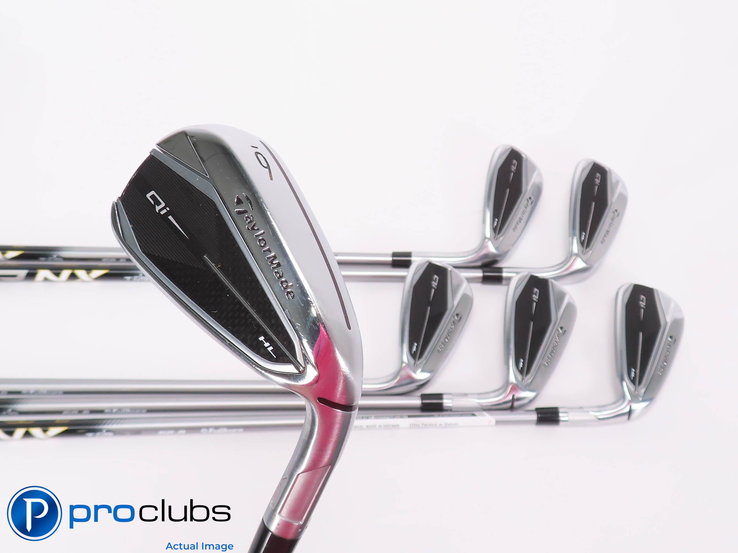 Nice TaylorMade Qi HL 6-PW,AW IRON SET Speeder NX 50 Senior Flex Graphite 459418