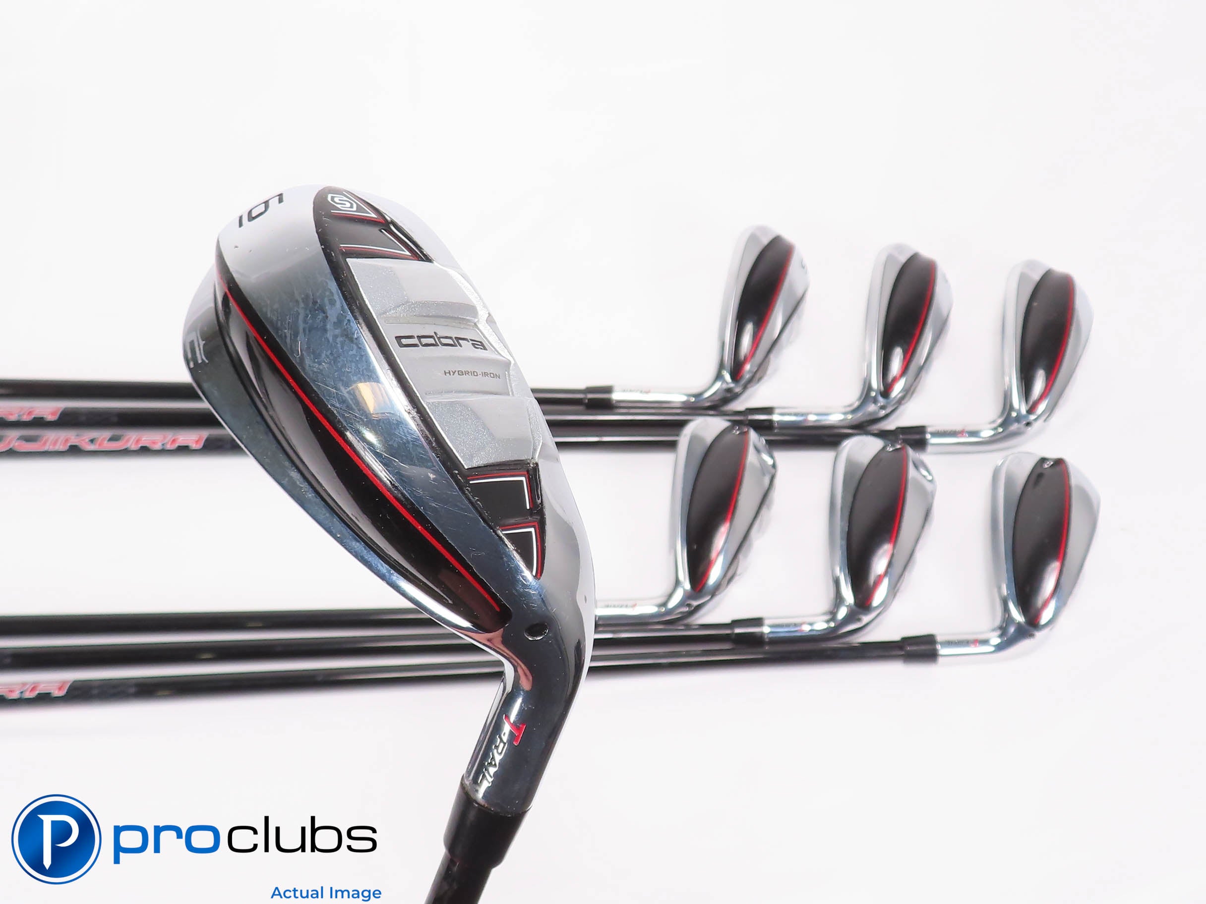 Ladies COBRA '23 T-Rail 6-PW,GW,SW Hybrid IRON SET - Ladies Flex +1" 458443