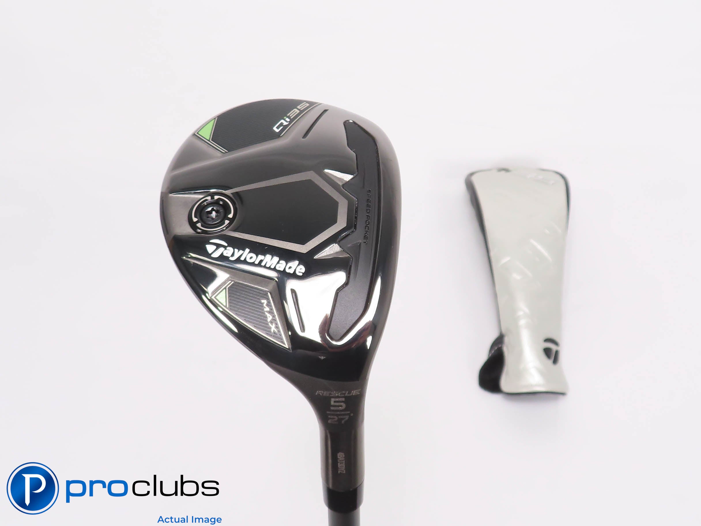 Mint! TaylorMade Qi35 MAX 27* 5 Hybrid w/HC - Air Speeder Regular Flex - 459544