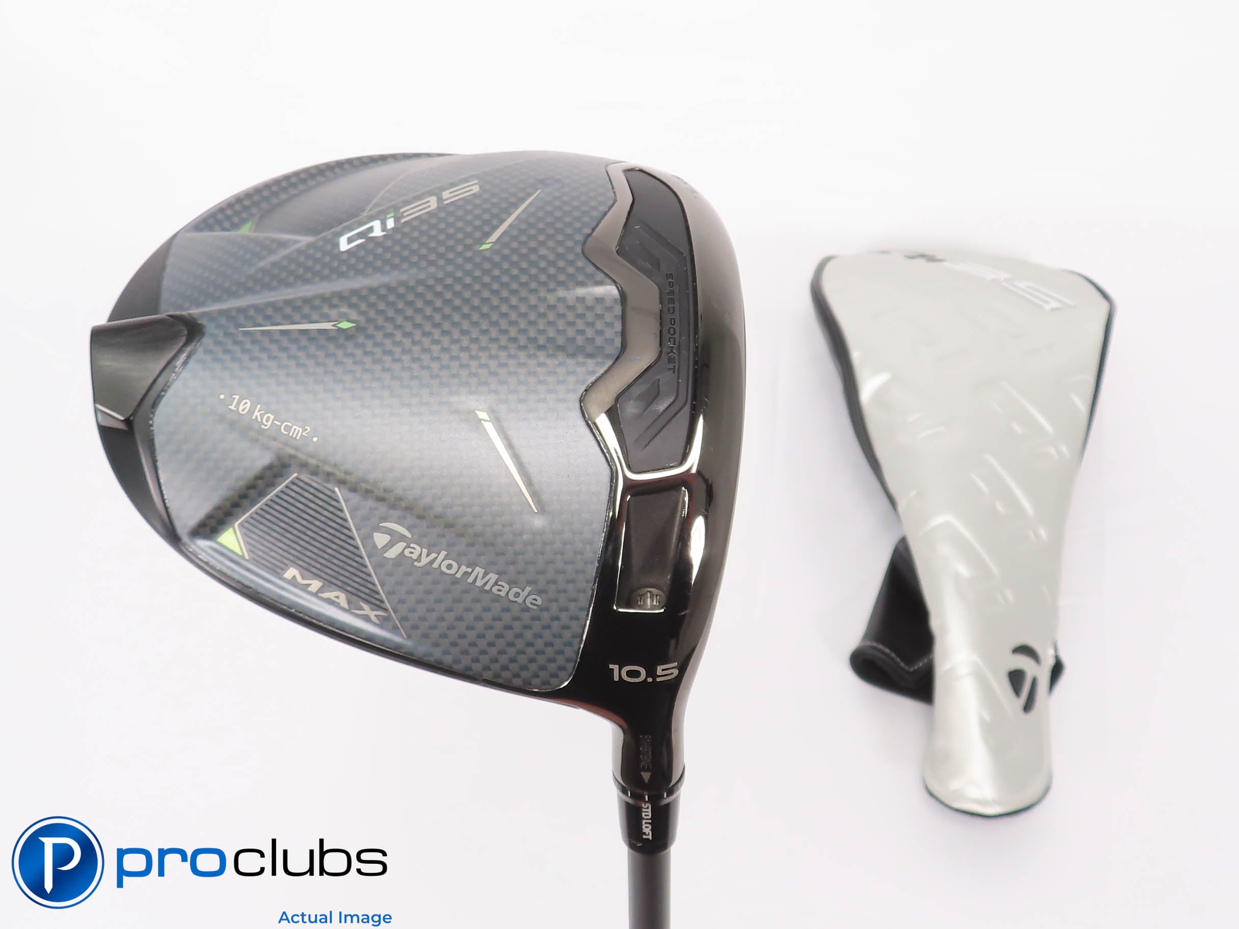 Mint! TaylorMade Qi35 MAX 10.5* Driver w/ HC - Air Speeder 50g Regular - 459554