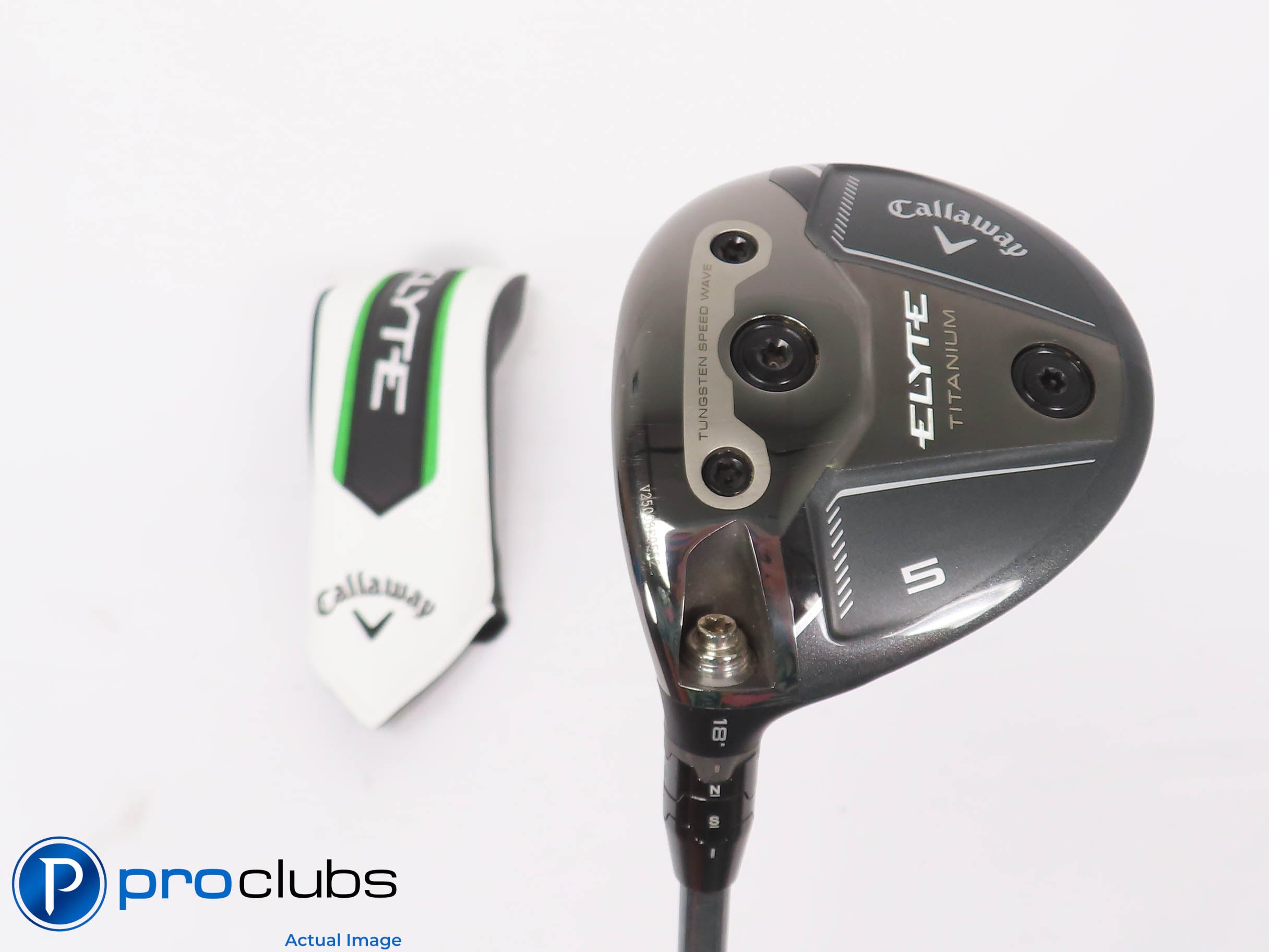 Mint! Left Handed Callaway ELYTE Titanium 18* 5 Wood w/HC - Aretera Stiff 457113