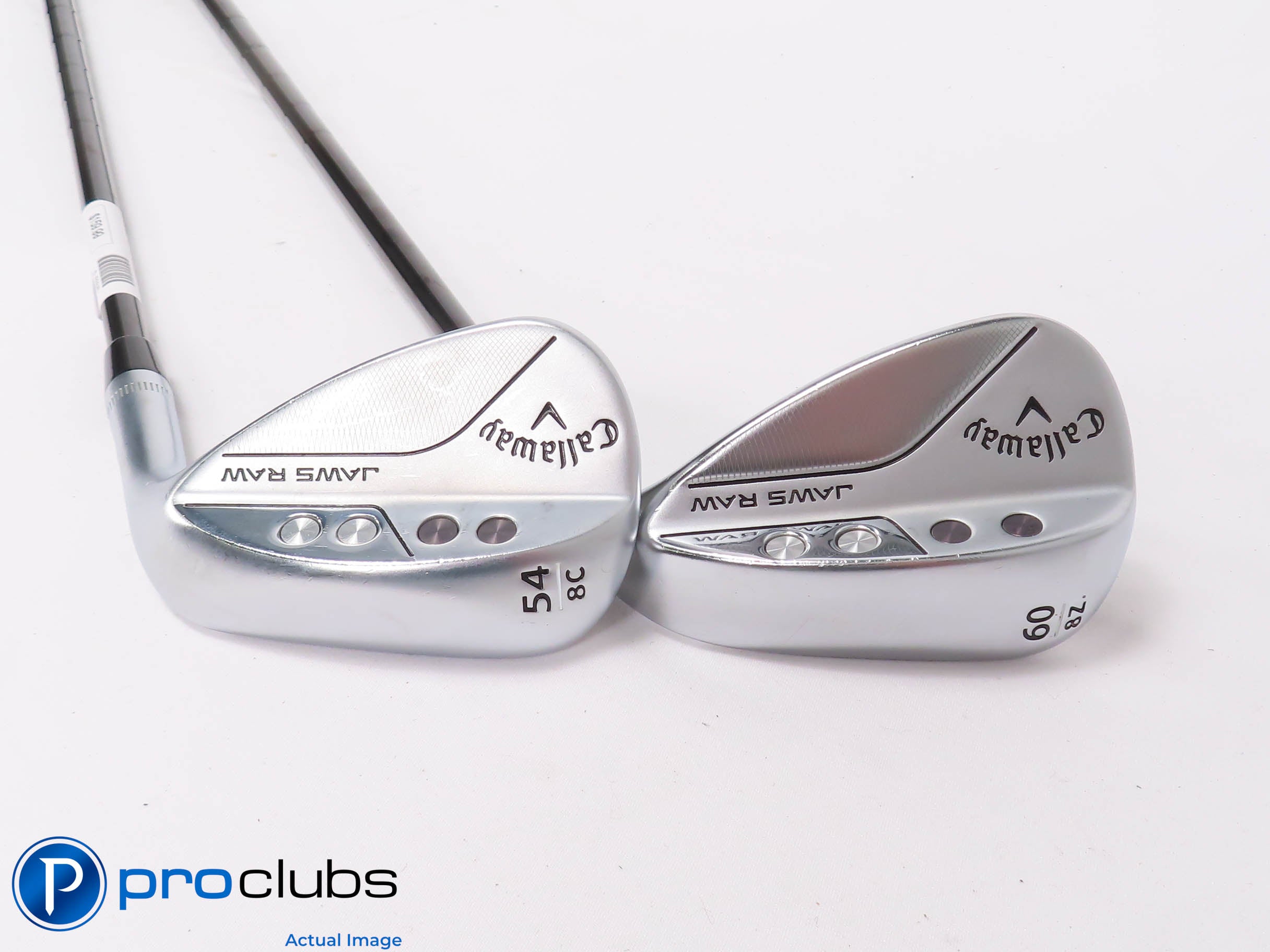 Nice Callaway JAWS RAW 54*,60* WEDGE SET - KBS 115 Regular Flex Steel 455646