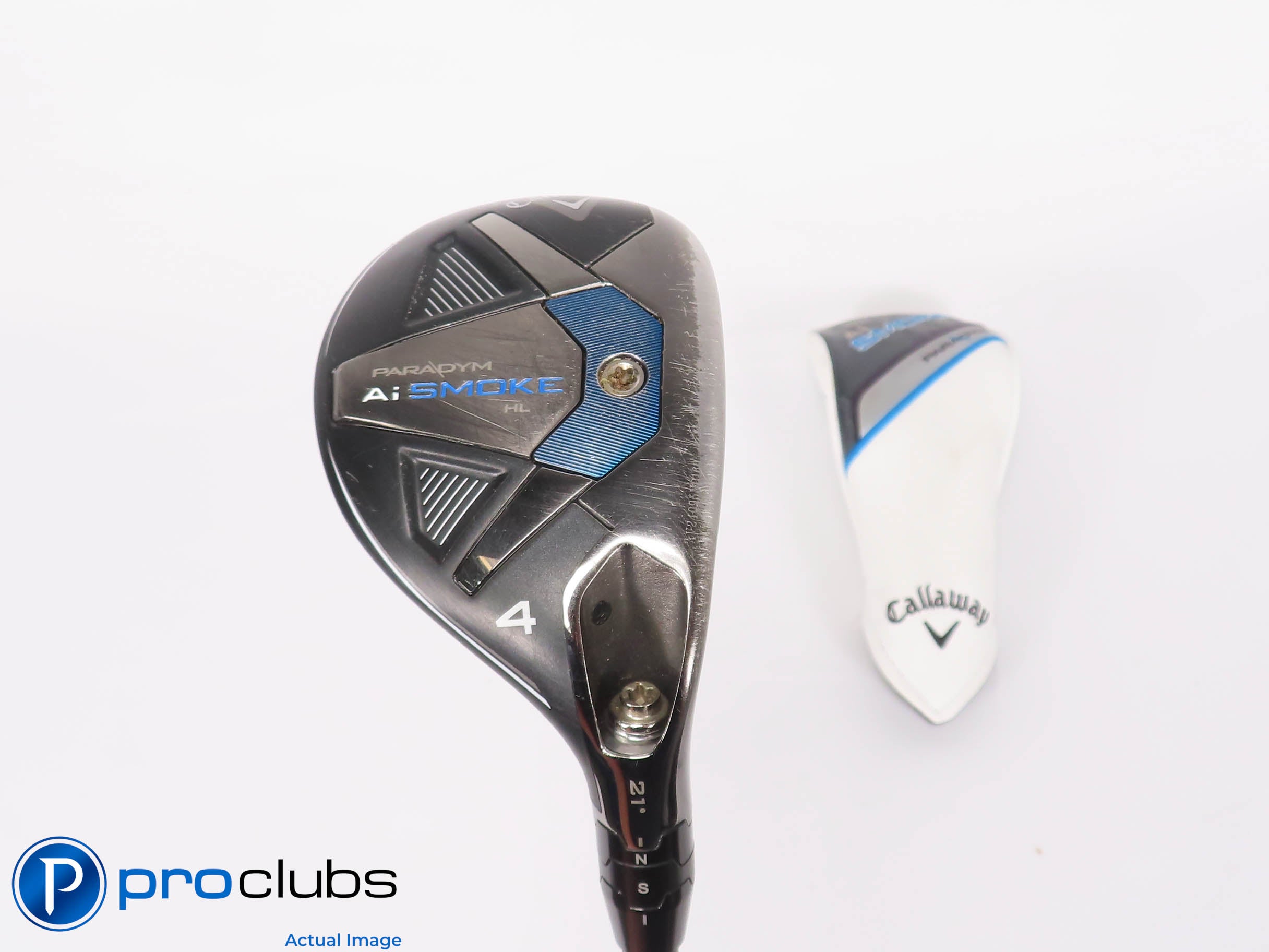 Nice Callaway Ai SMOKE HL 21* 4 HYBRID w/Cover - Cypher 60 Regular Flex 459360