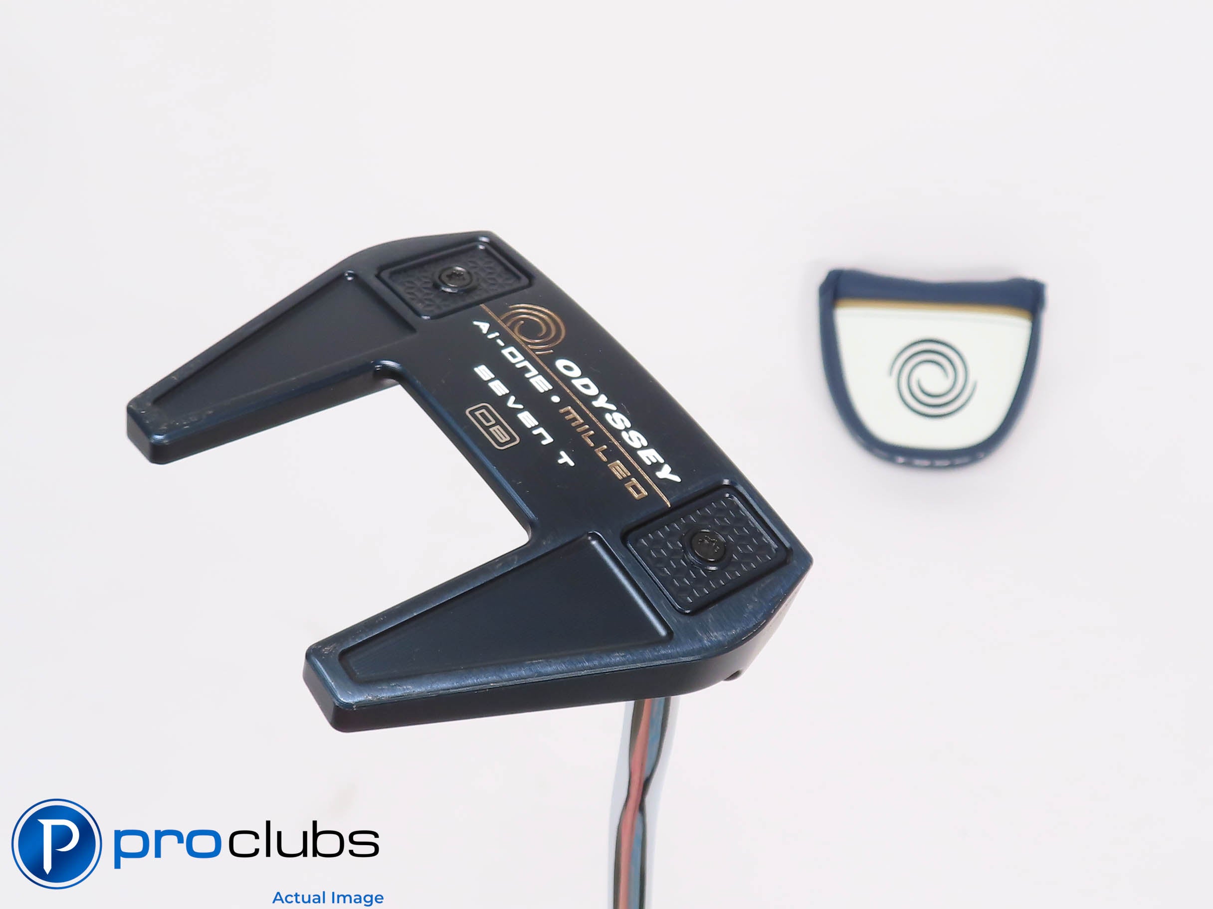 Odyssey Ai-ONE Milled SEVEN T Double Bend 35" PUTTER w/Cover - SL 90 457558