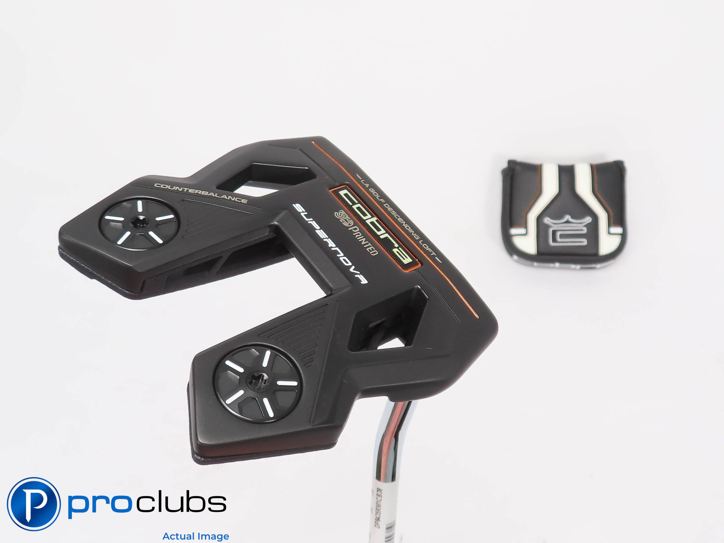 Mint Cobra '24 KING 3D Printed SUPERNOVA Single Bend 38" PUTTER w/Cover 457421