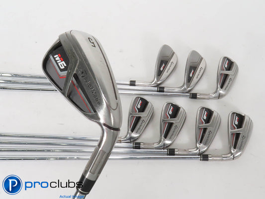 TaylorMade M6 5-PW,AW,SW IRON SET - KBS MAX 85 Regular Flex Steel 411641