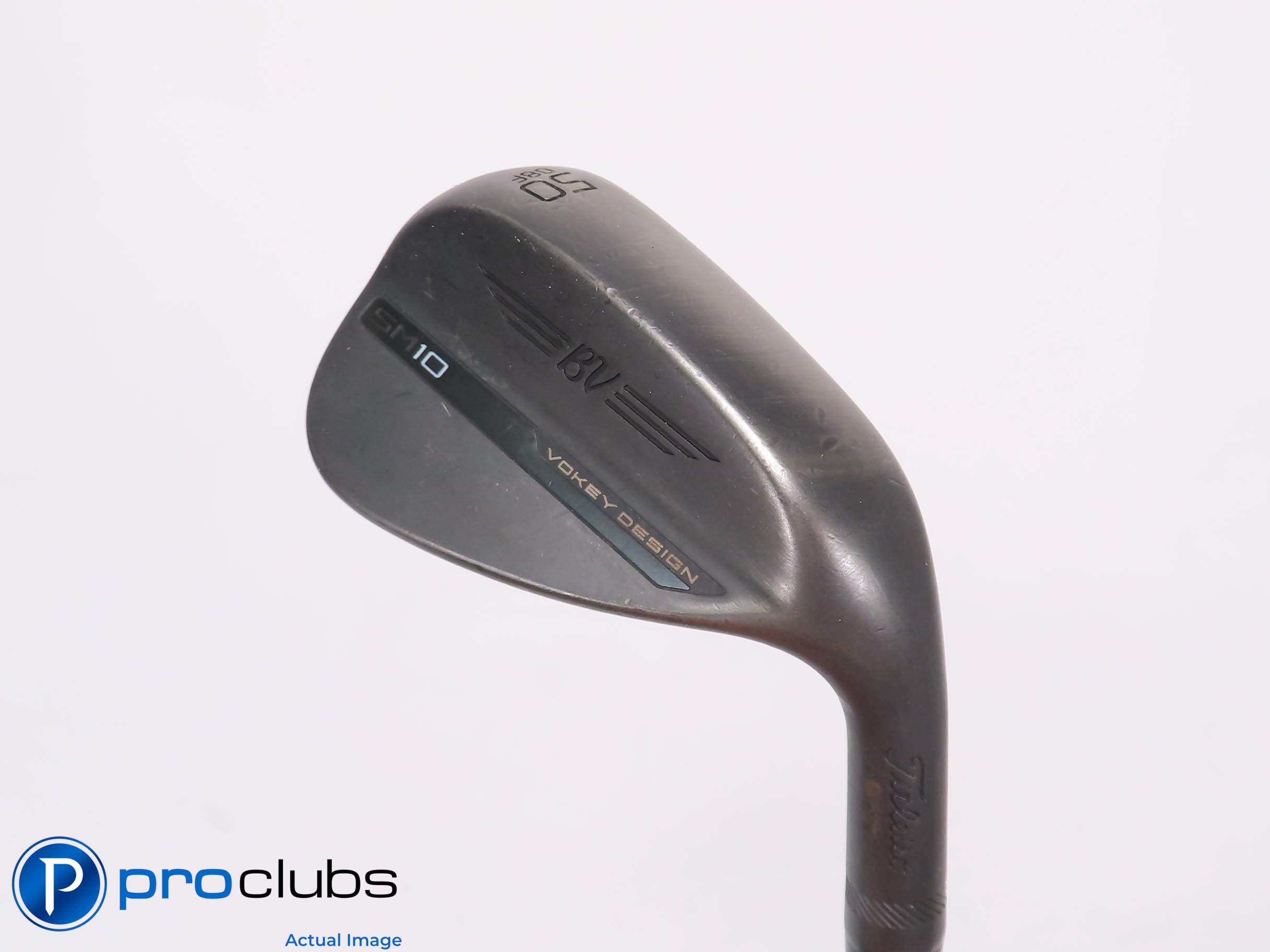 Titleist Vokey SM10 Black 50*(8*) Wedge F-Grind - DG S200 Stiff Flex - 457637