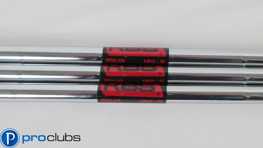 3pc NEW KBS TOUR 120 STIFF FLEX STEEL WEDGE SHAFTS .355 #416232