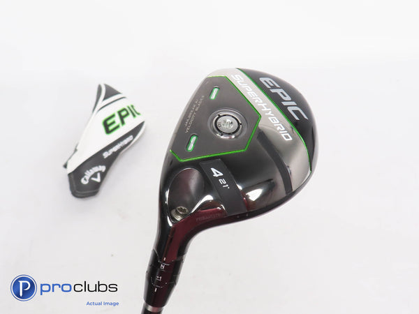 Left Handed Callaway Epic 21* 4 Super Hybrid w/HC Steelfiber Regular F
