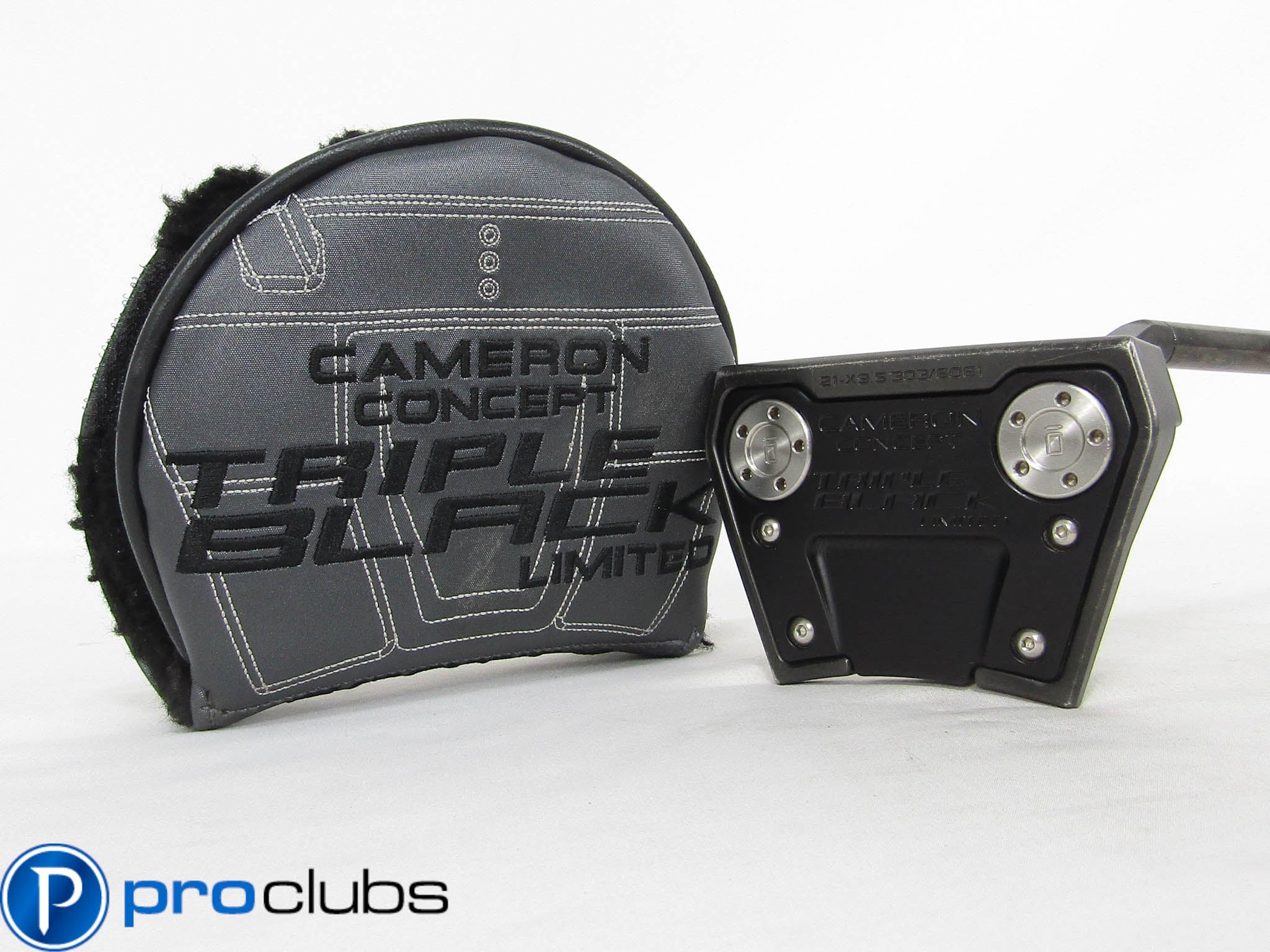 SCOTTY CAMERON TRIPLE BLACK LIMITED FUTURA X9.5 PUTTER 35" w/HEADCOVER #464886