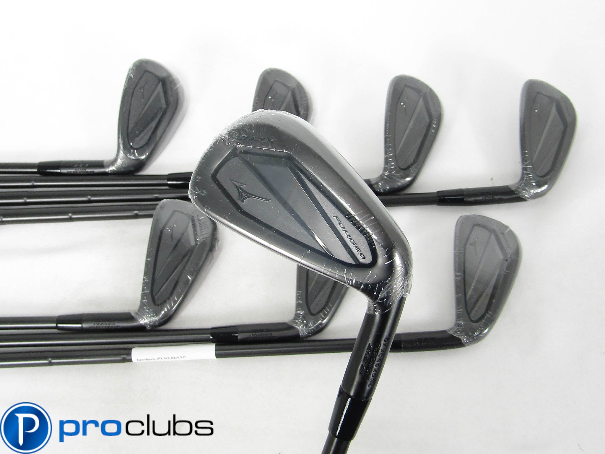 NEW MIZUNO JPX 925 FORGED BLACK IRONS 4-PW,GW STEEL DYNAMIC GOLD MID S400 STIFF