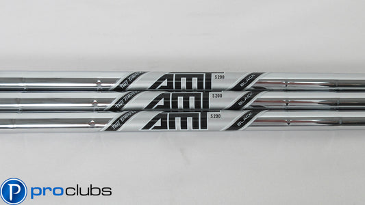 3pc NEW TRUE TEMPER AMT BLACK S200 STIFF FLEX STEEL WEDGE SHAFTS .355 #407625