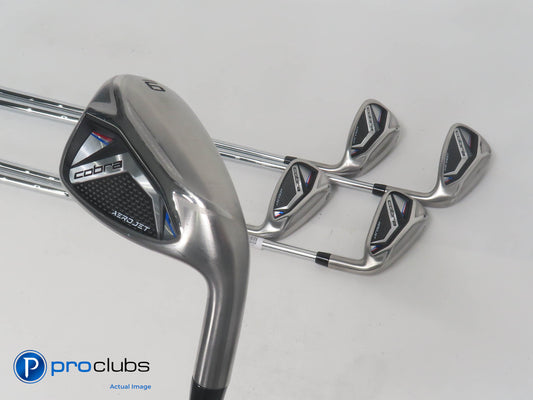 Cobra AEROJET IRONS 7-PW,GW IRON SET Steel KBS $Taper 120 Stiff Flex #385790