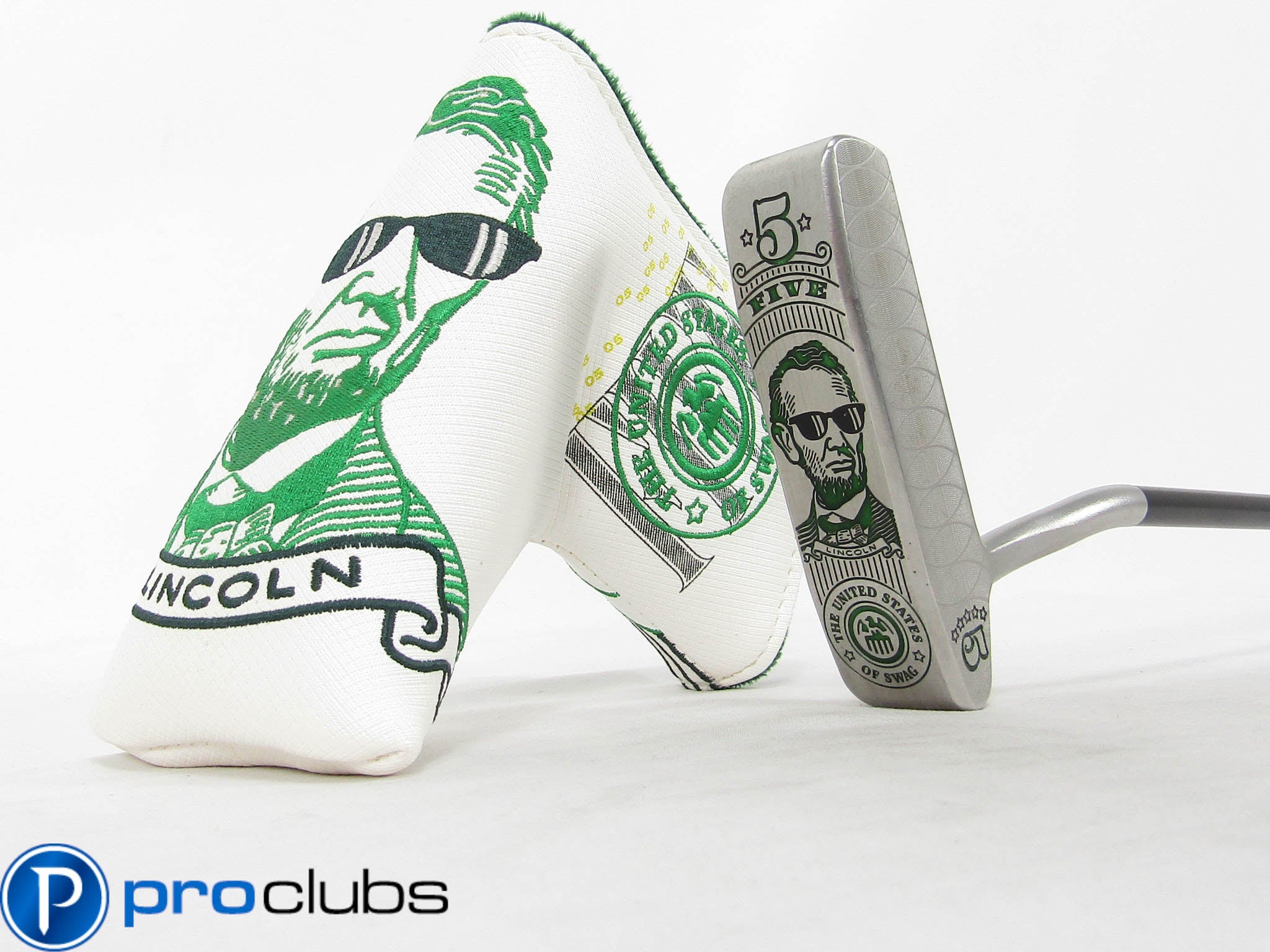 SWAG GOLF THE LINCOLN HANDSOME TOO PUTTER 33" w/ HEADCOVER #474478