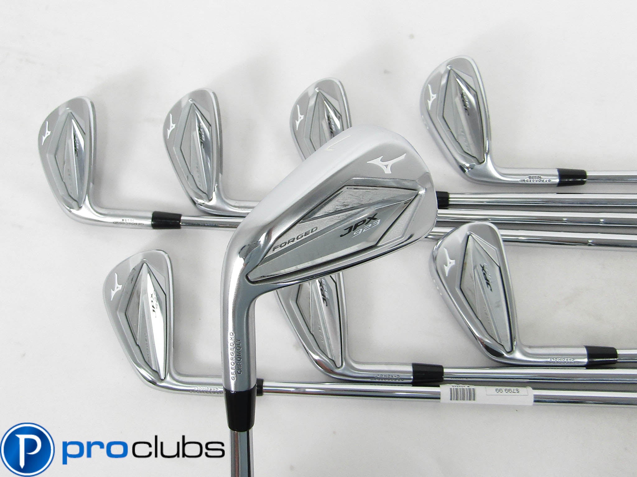 Left Handed MIZUNO JPX 923 FORGED IRONS 4-PW,GW STEEL DYNAMIC GOLD 105 STIFF