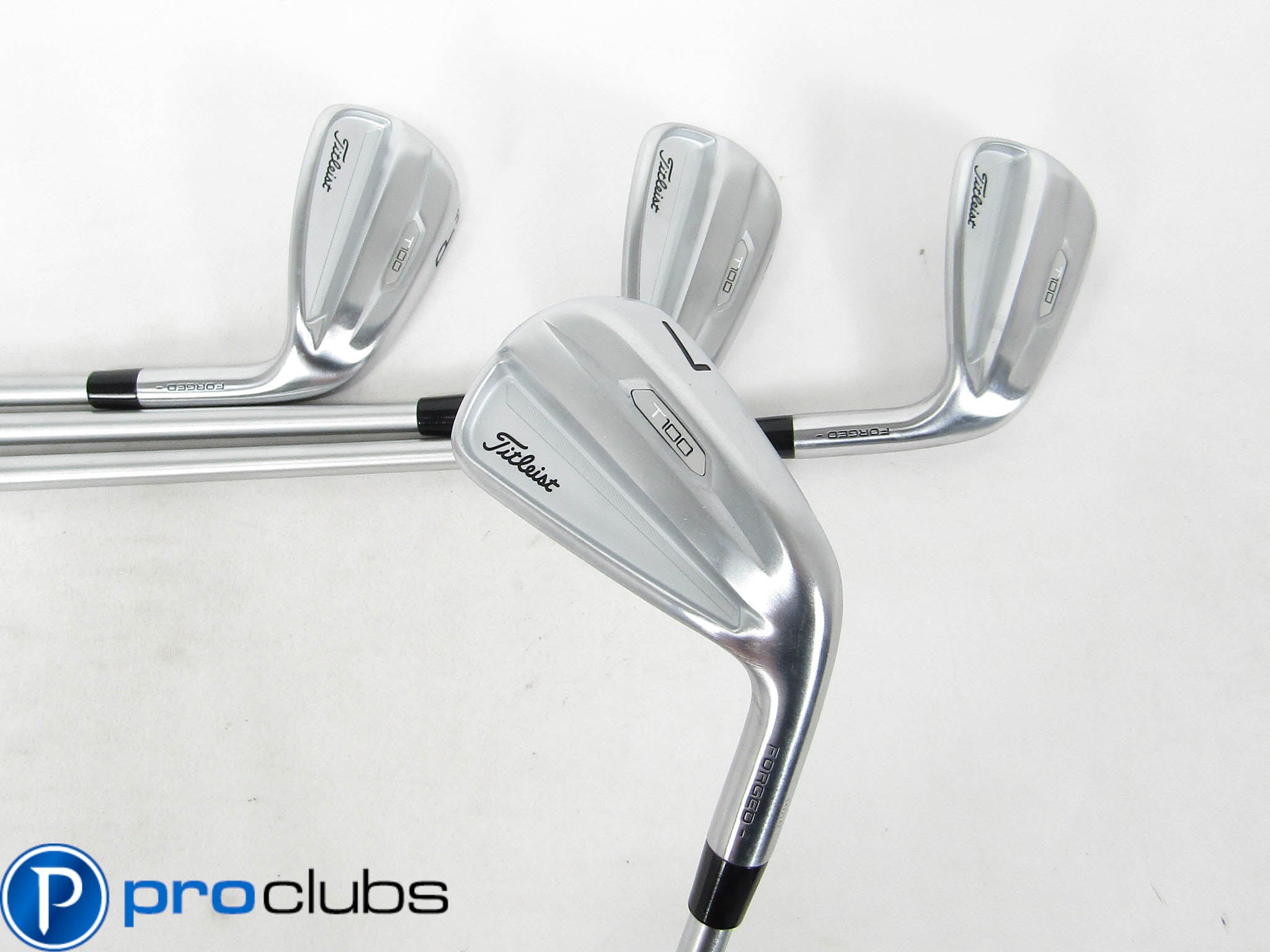 TITLEIST '2022 T100 FORGED IRONS 7-PW STEEL KBS C-TAPER 120 STIFF FLEX #458776
