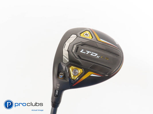 Left Handed Cobra KING LTDx LS 14.5* 3 Wood Black/Gold- HZRDUS Stiff Flex 311457