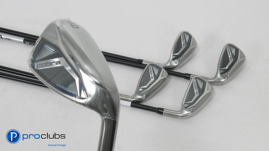 NEW Ladies Cobra AEROJET 7-PW,SW IRON SET - KBS 55 Ladies Flex Graphite 385113