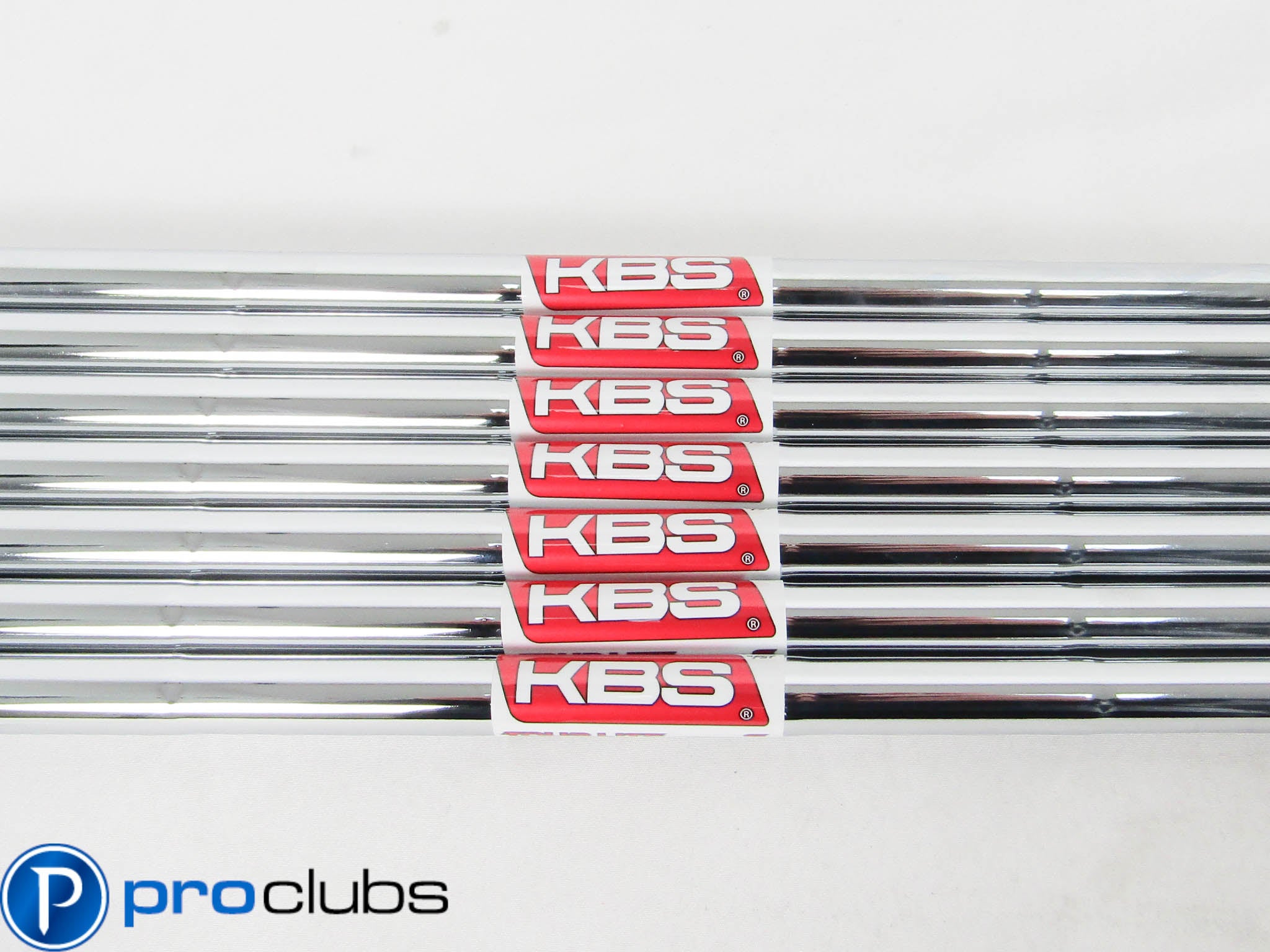 7PC NEW KBS TOUR LITE 105G STIFF FLEX STEEL IRON SHAFTS .370 TIP #468075
