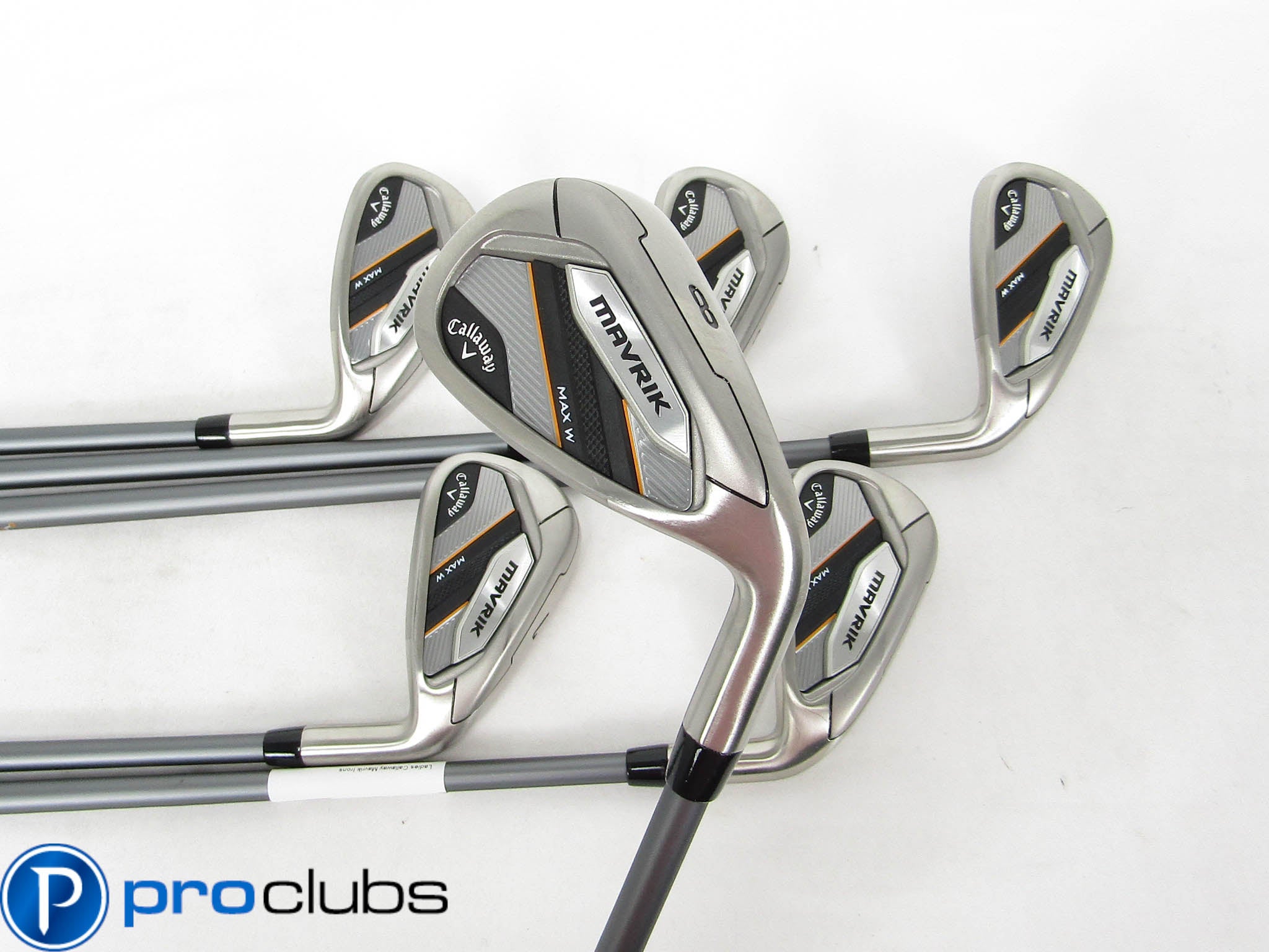 Nice! LADIES CALLAWAY MAVRIK MAX IRONS 6-PW,AW GRAPHITE WOMEN'S #458375