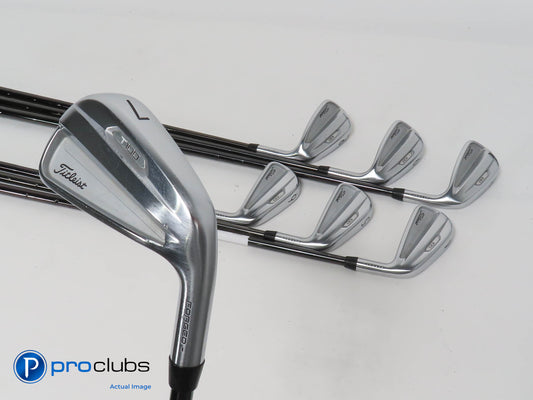 Tour Issue! TITLEIST 2021 T100 IRONS 4-PW Steel KBS TOUR Black Nickel 130 X-Flex