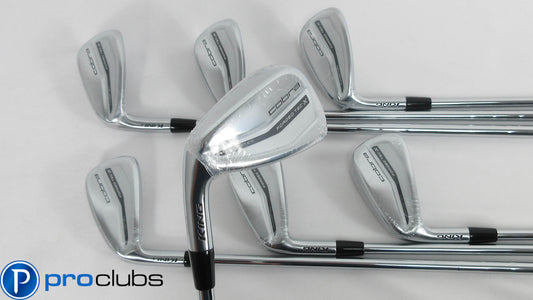 NEW Left Handed COBRA '2022 KING FORGED TEC-X IRONS 5-PW,GW STEEL REGULAR 413411