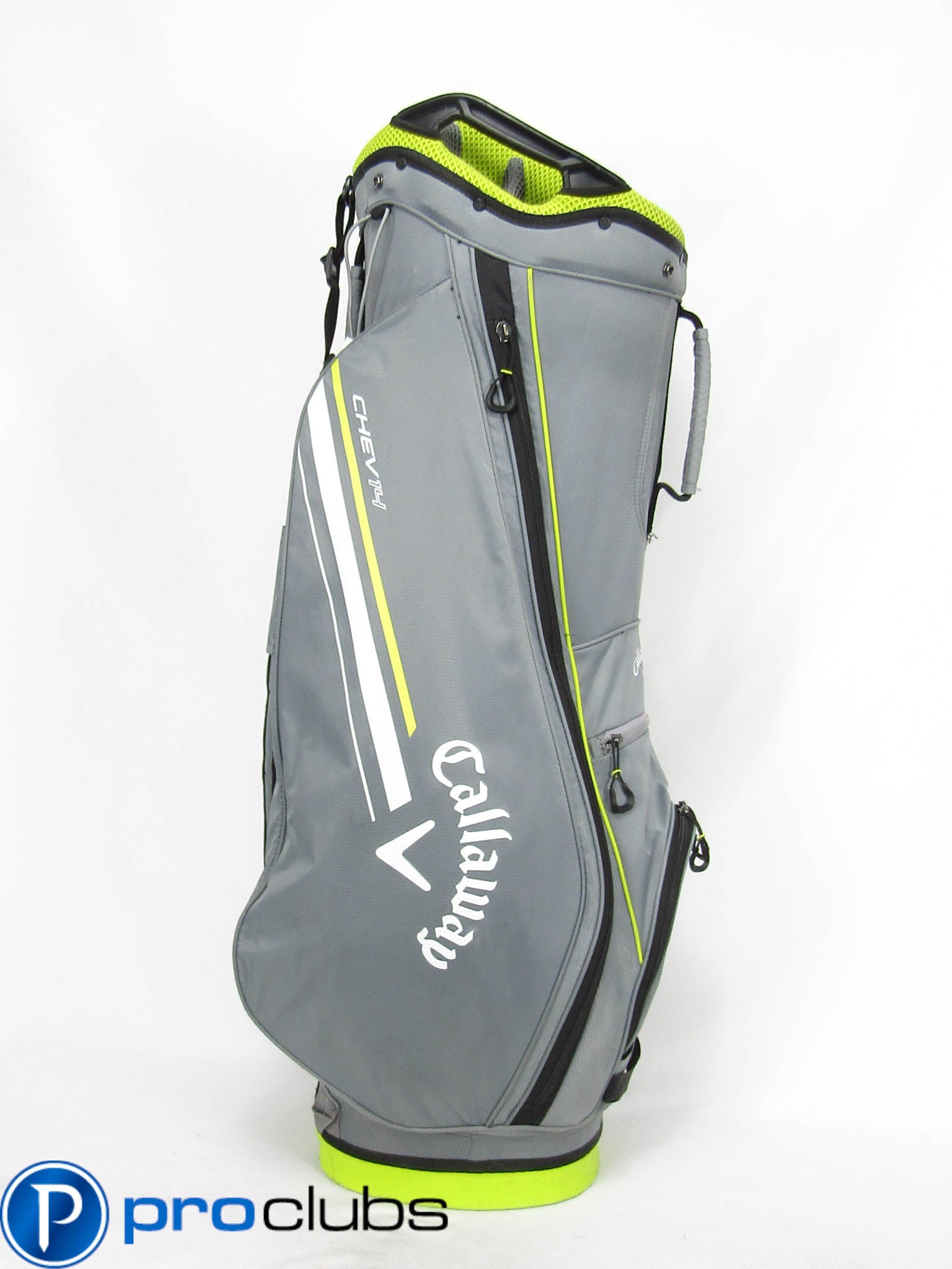 CALLAWAY GOLF CHEV 14 (GRAY / YELLOW) CART BAG #468153