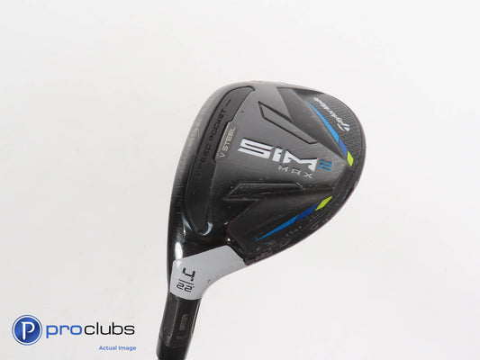 Left Handed TaylorMade SIM2 MAX Rescue 22* 4 Hybrid - Ventus Reg Flex - 329799