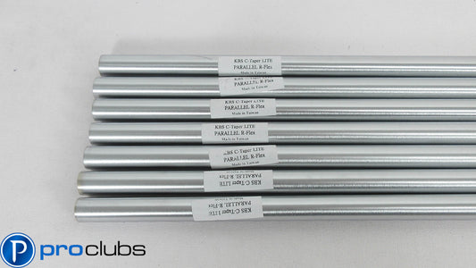 7pc NEW KBS C-TAPER LITE REGULAR FLEX STEEL IRON SHAFTS .370 TIP #393423