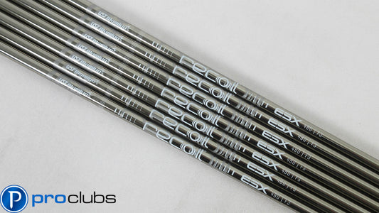 (7) NEW UST MAMIYA RECOIL ESX 480 F3 REGULAR FLEX GRAPHITE IRON SHAFTS .370 TIP