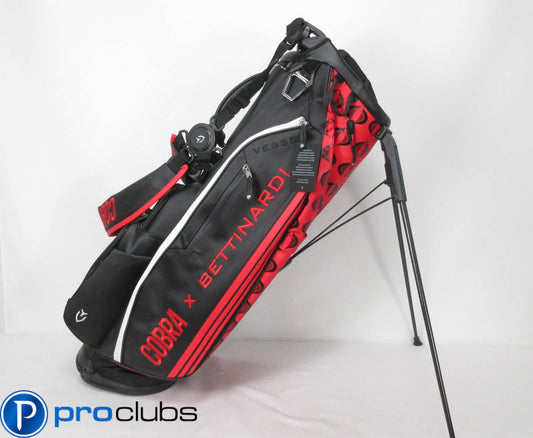 NEW BETTINARDI X COBRA VESSEL PLAYER IV BLACK / RED STAND BAG