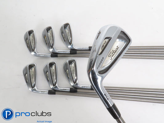 Left Handed Titleist 714 AP2 4-PW IRON SET -Steelfiber Regular Flex Graph 414481