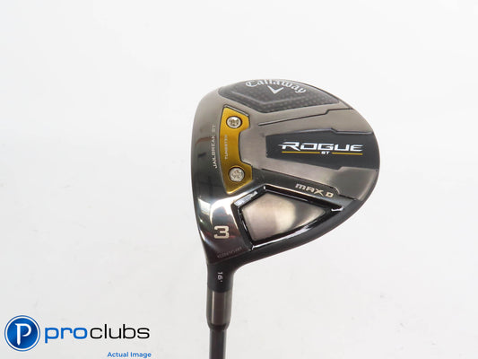 Excellent! Left Handed Callaway Rogue ST MAX-D 16* 3 Wood - XLR8 X-Flex - 418731