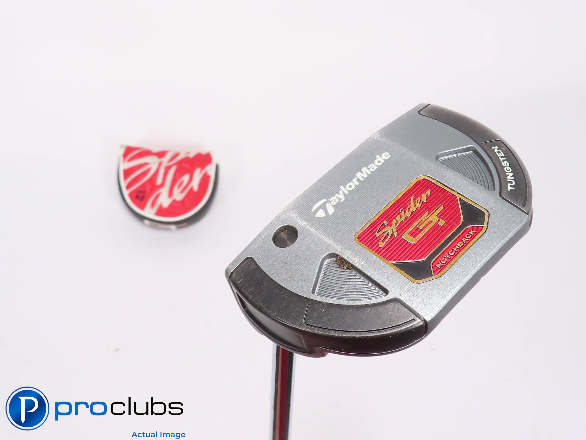 Left Handed TaylorMade Spider GT Notchback 35.75" Putter w/ Cover #460830