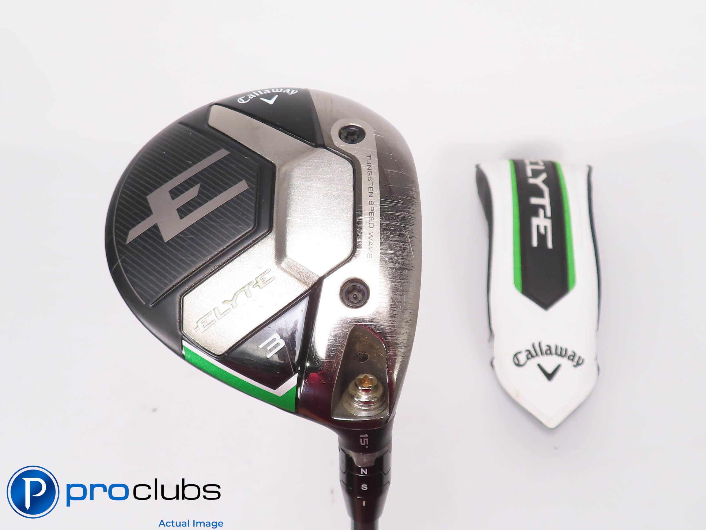 Callaway ELYTE 15* 3 Wood w/ HC - Denali Charcoal 60g 6.0 Stiff Flex - 460822