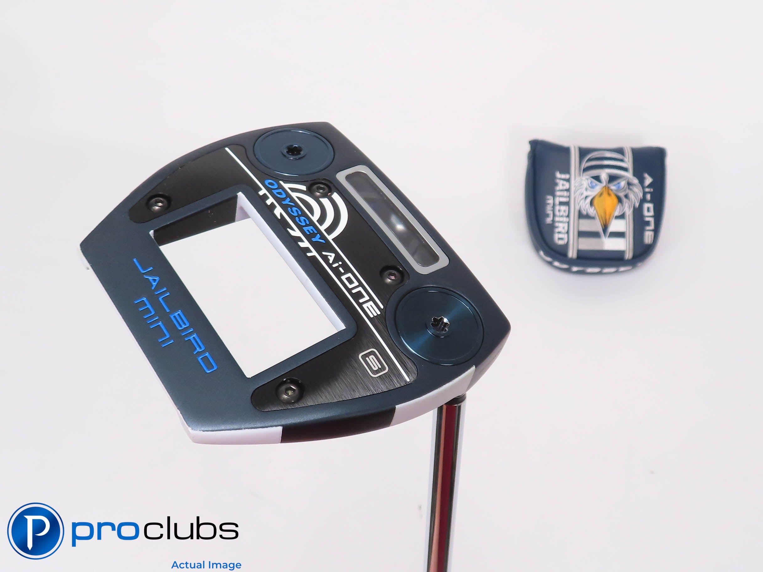 Excellent! Odyssey Ai-ONE Jailbird MINI S 35" PUTTER w/Cover #460618