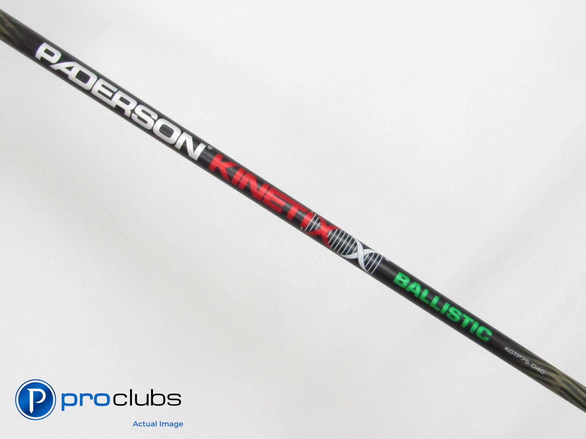 PADERSON KINETIXX BALLISTIC KGTP75-D40 TX Driver Shaft-Titleist Tip #441165