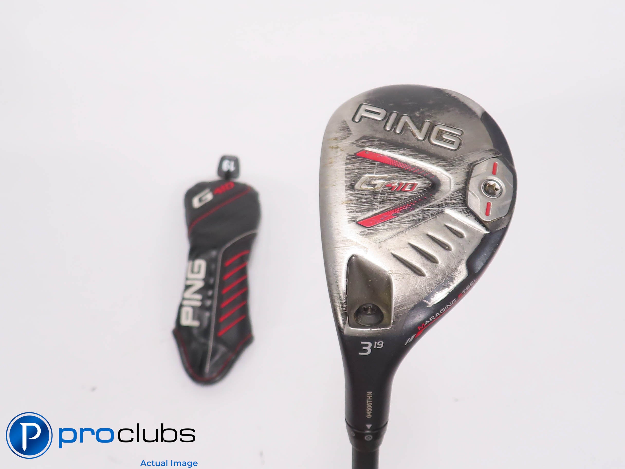 Left Handed PING G410 19* 3 Hybrid w/HC - Motore X 8-X Extra Stiff Flex #461159